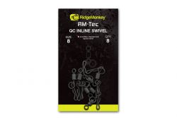 RidgeMonkey RM-Tec Quick Change Inline Swivel Size 8