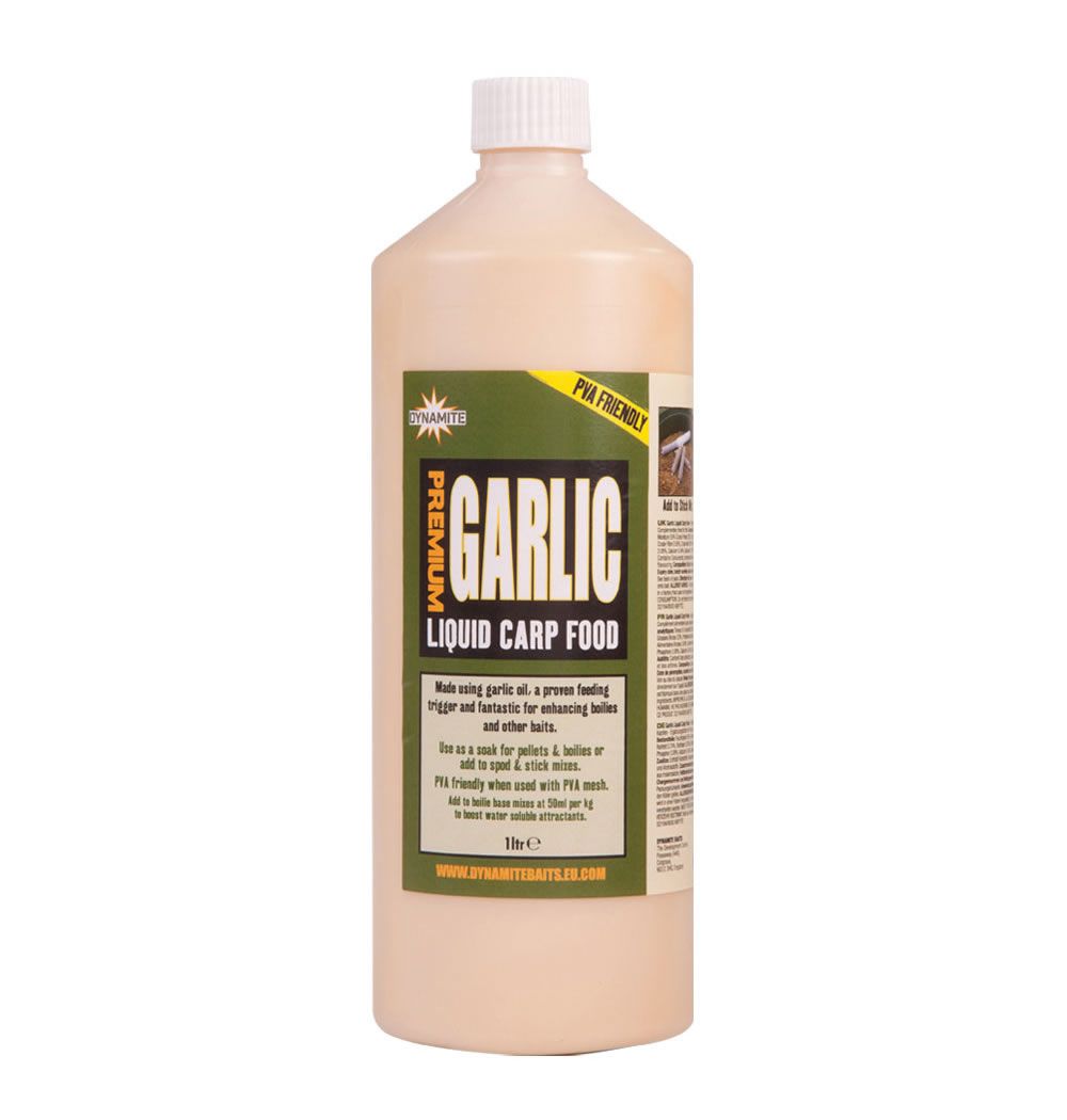 Dynamite Baits Premium Garlic Liquid 1ltr Johnson Ross Tackle