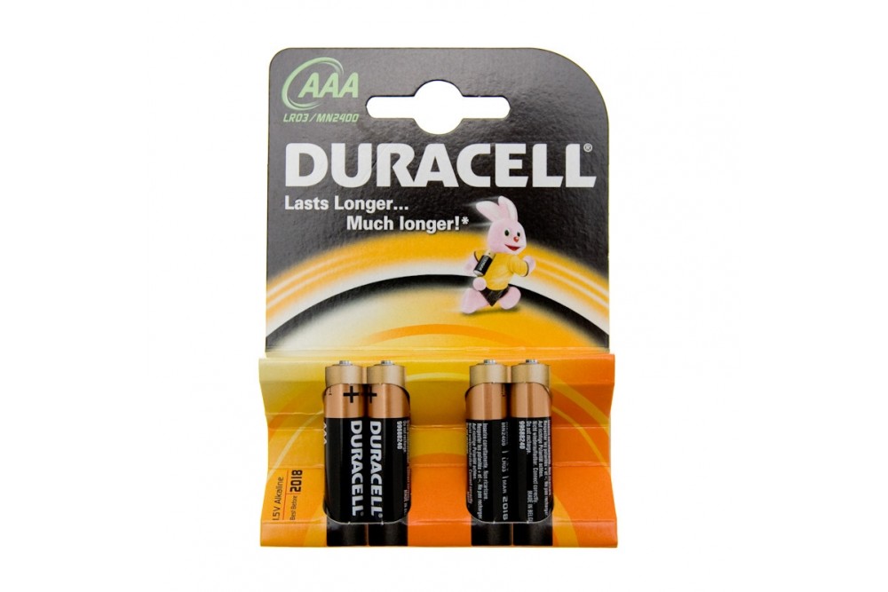 Duracell Batteries AAA 4 Pack Johnson Ross Tackle
